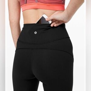 Lululemon ‘25” In movement tight’ 7/8 Black Size 6